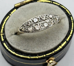 Antique Edwardian Victorian 18ct Gold Diamond Ring