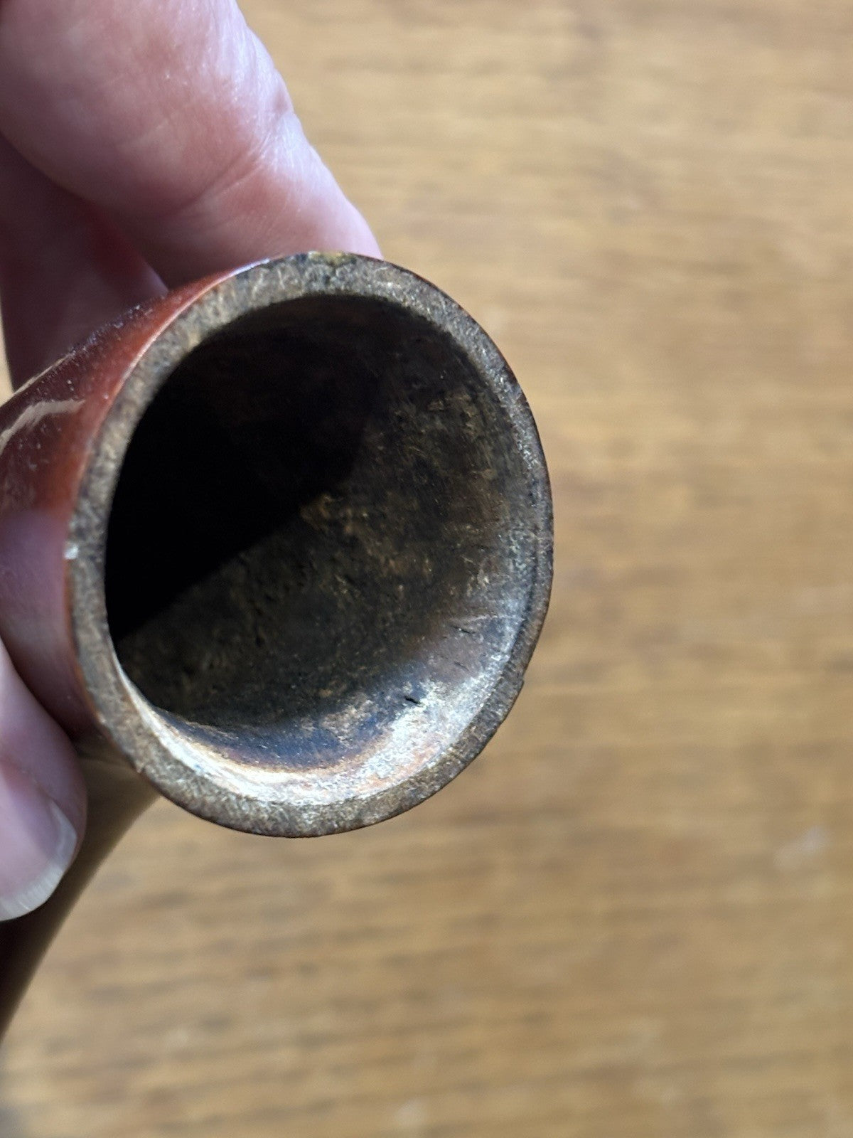 Antique Calabash Pipe with Silver Band