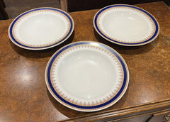 3 Royal Worcester Vitreous Antique Soups Bowls