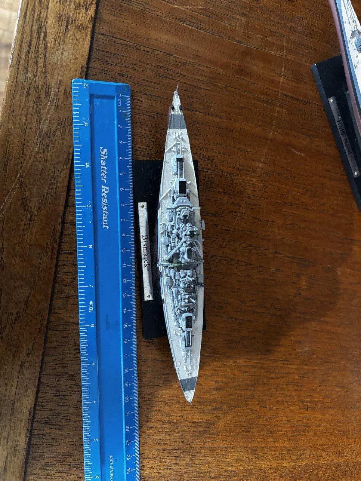 3 Battleships:- HMS Hood, USS Missouri & The Bismark