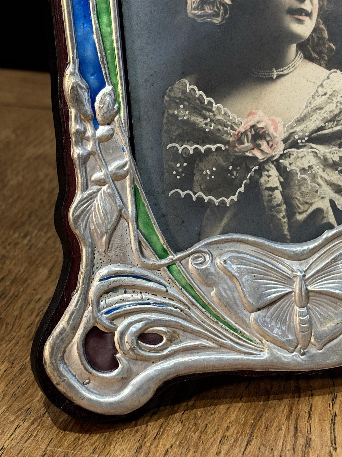 Art Noveau Style Silver Photo Frame