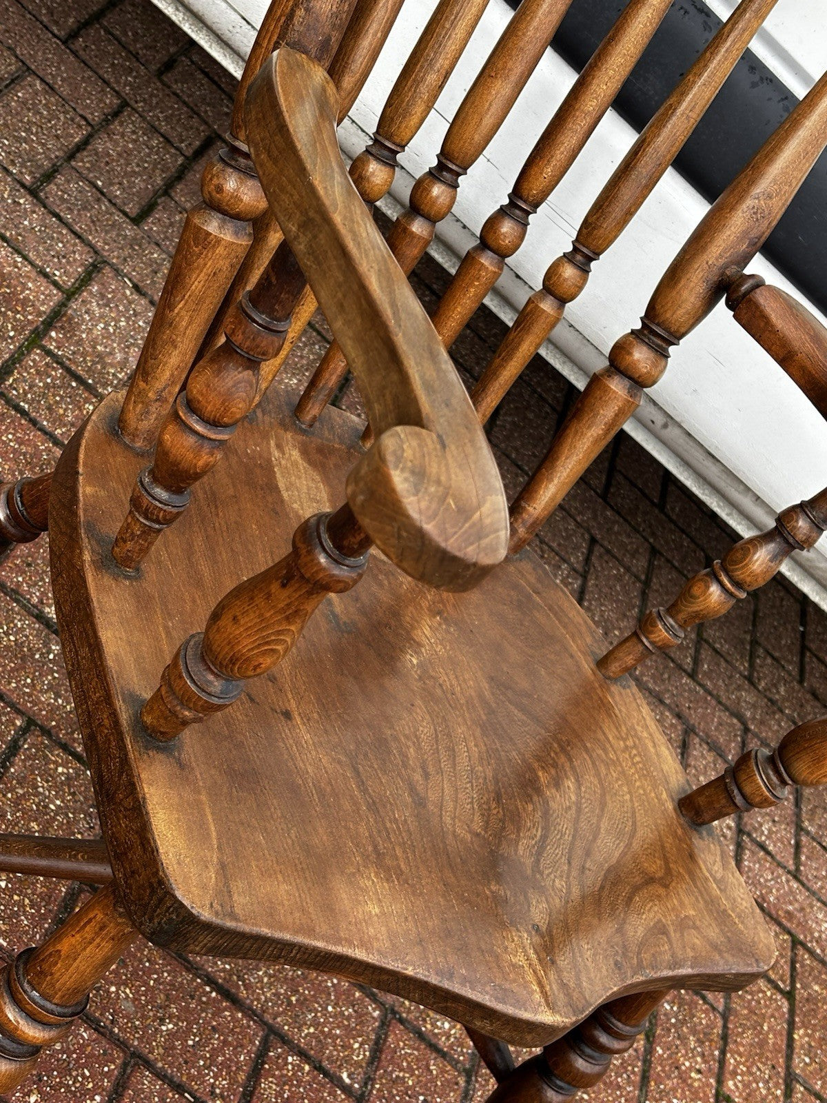 Antique Oak Windsor Armchair