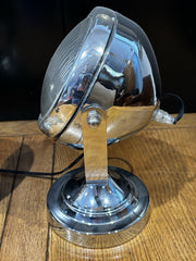 A Pair Of Adjustable Chrome Headlight Lamps
