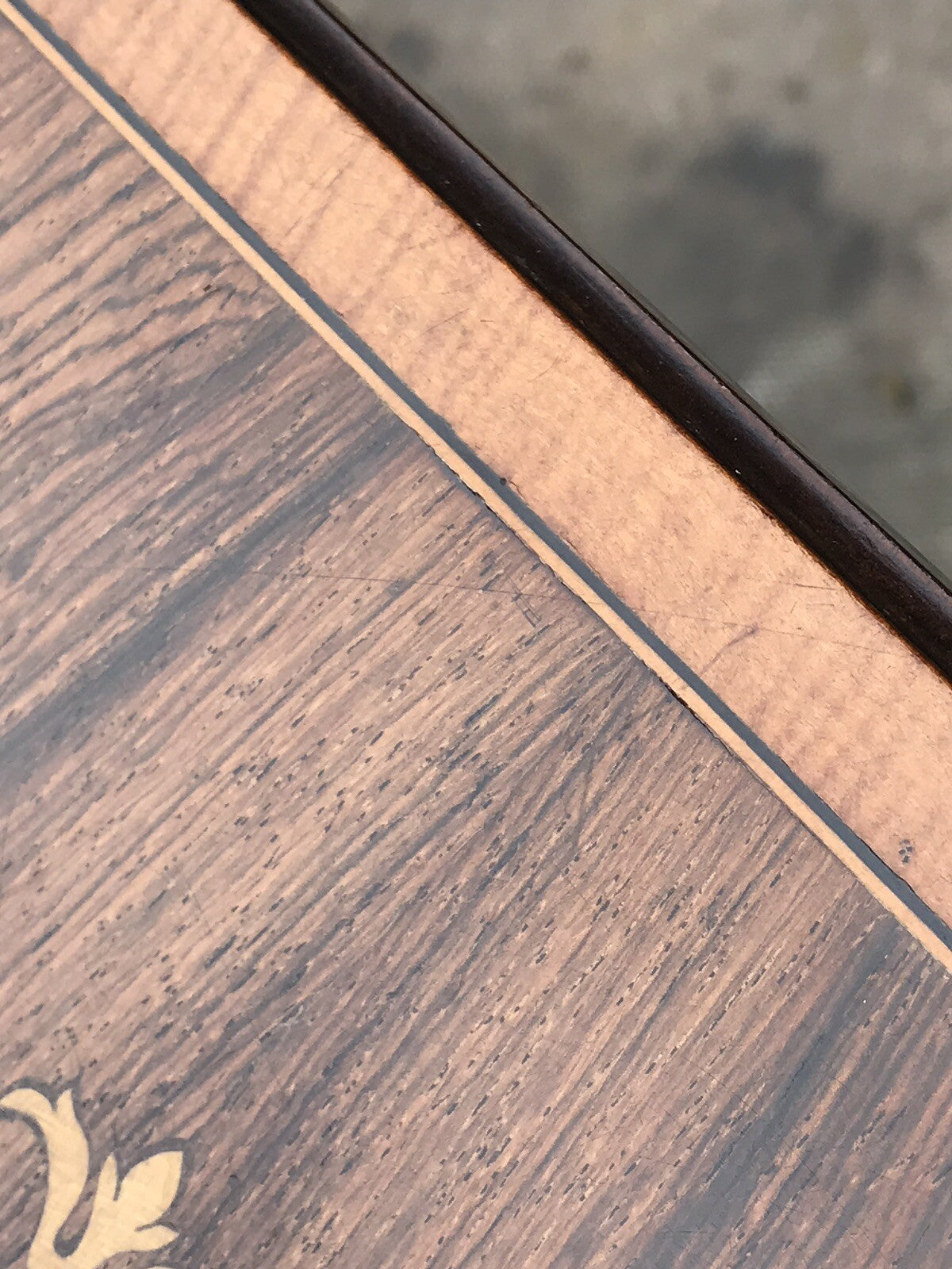 Aesthetic Movement Inlaid Rosewood Occasional Table.