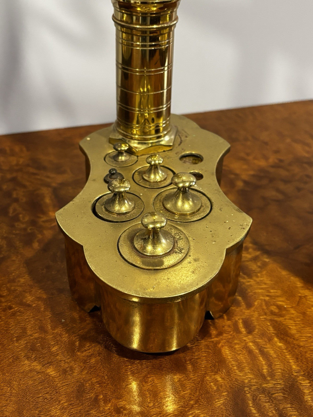 Apothecary Brass Scales , Decorated With Fishes. Good Quality. Large In Size