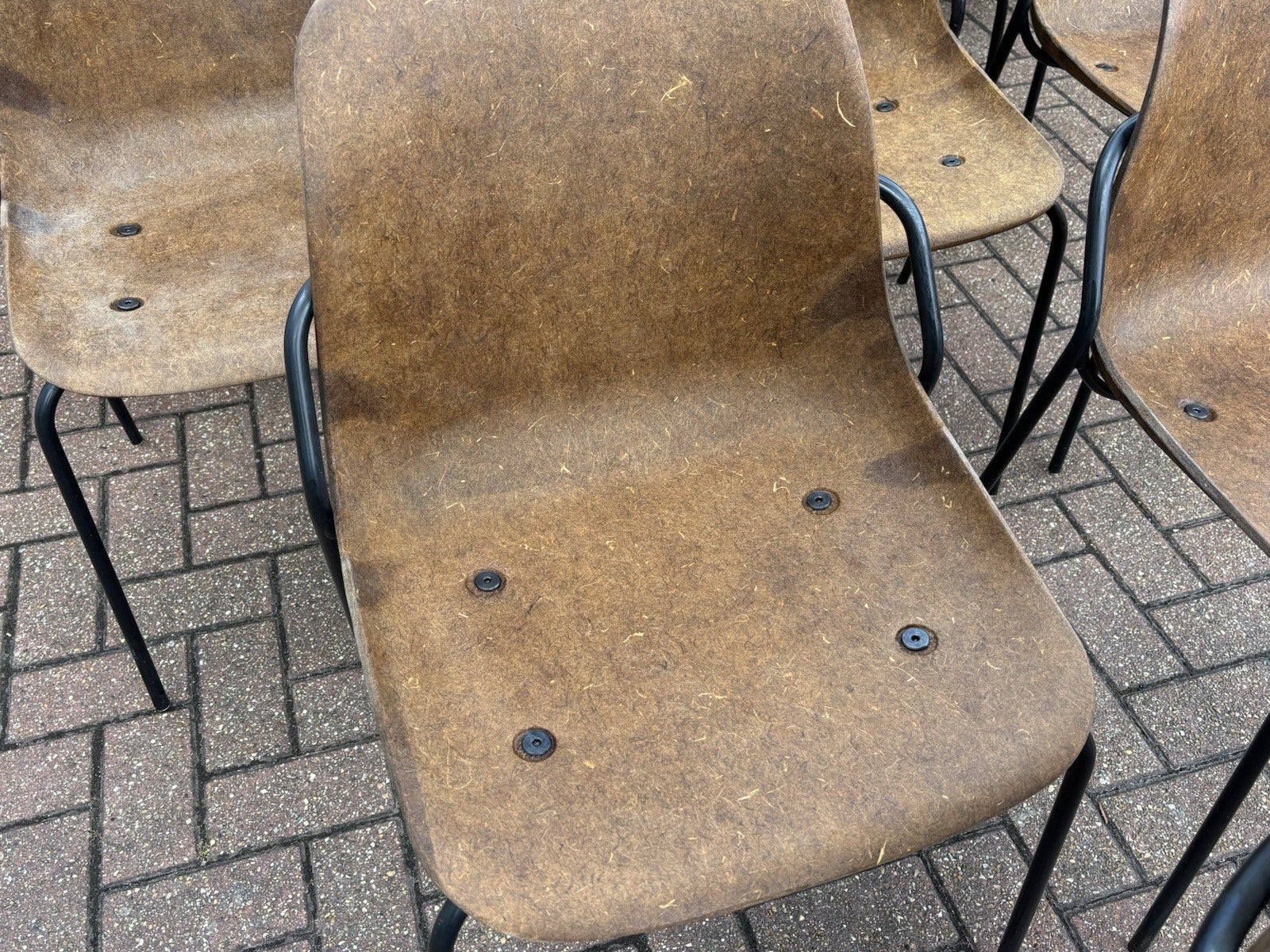 10 Designer Vepa Hemp Dining Chairs. Stacking Chairs.