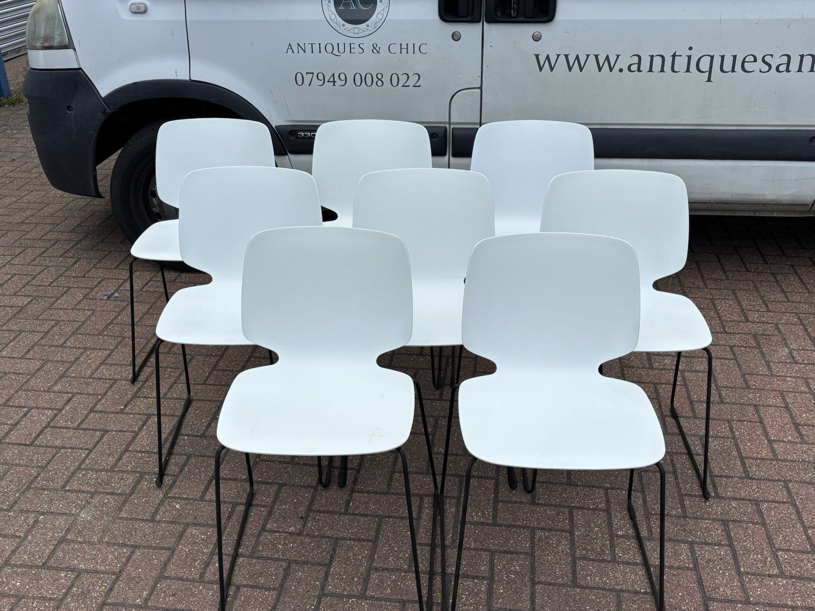 8 Pedrali - Babila Stacking Indoor / Outdoor Dining Chairs.