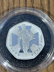 2006 Silver Proof Piedfort VICTORIA CROSS Fifty Pence Coin