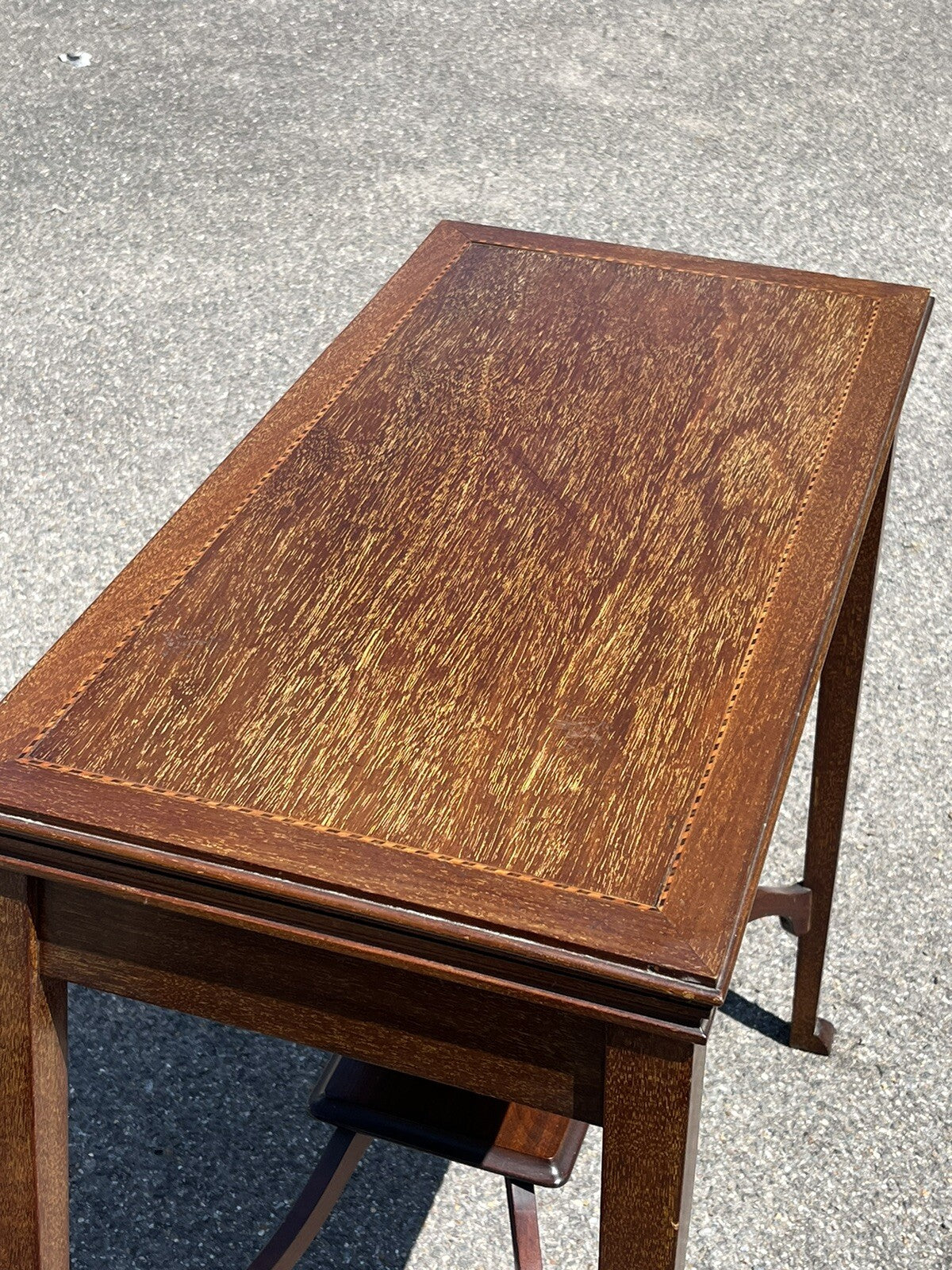 Arts & Crafts Oak & inlaid Games / Card Table