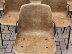 6 Designer Vepa Hemp Chairs. Stacking Chairs.