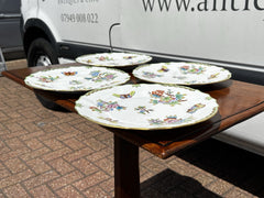 4 Herend Queen Victoria Dinner Plates