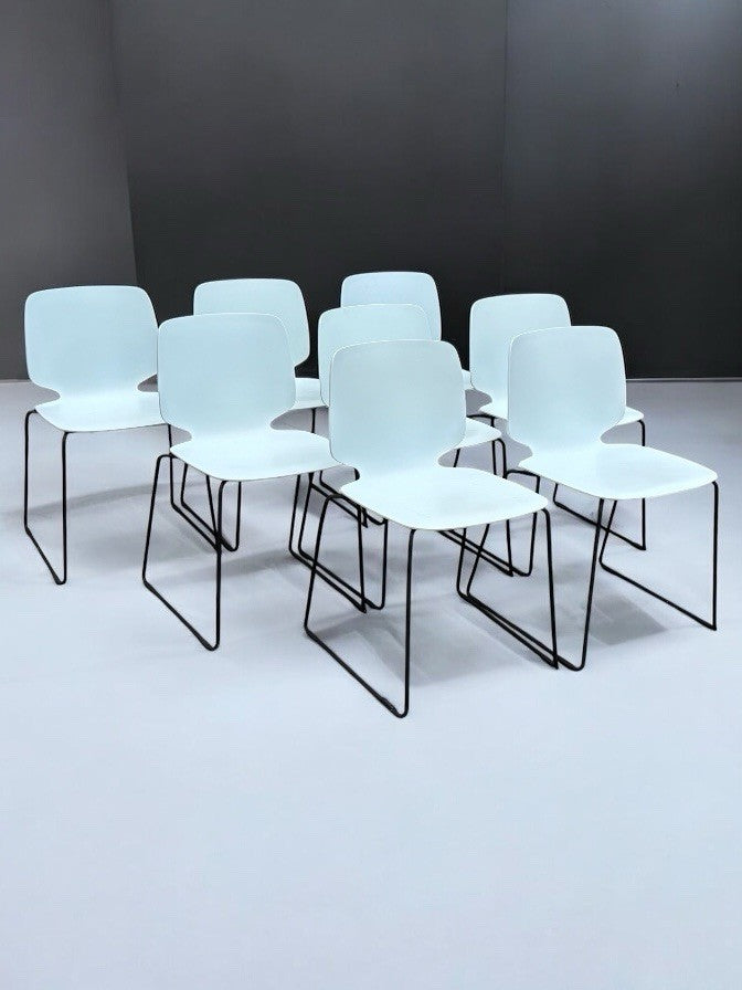 8 Pedrali - Babila Stacking Indoor / Outdoor Dining Chairs.