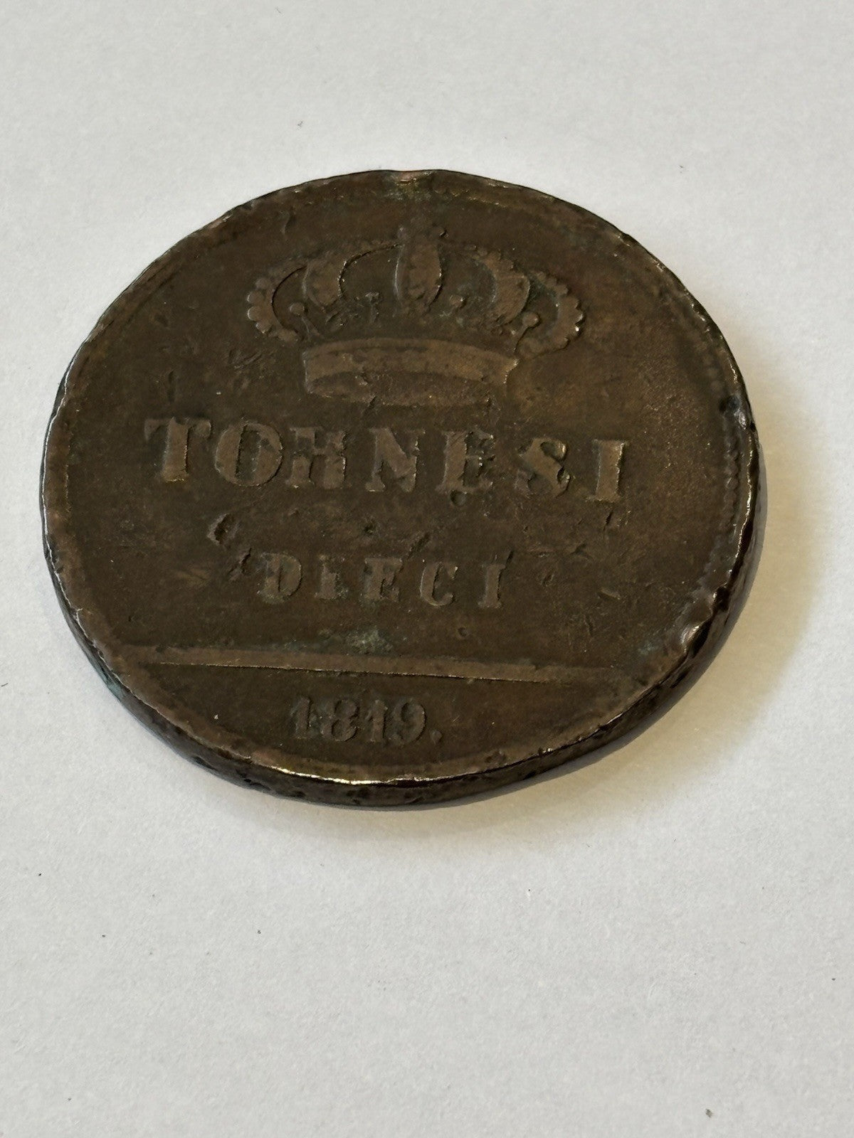 1819 Tornesi Coin