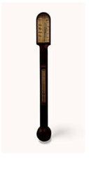 Antique Scottish Mahogany Stick Barometer By J White Of Glasgow