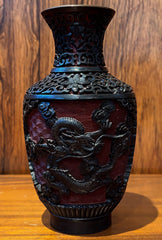 Antique Cinnabar Vase