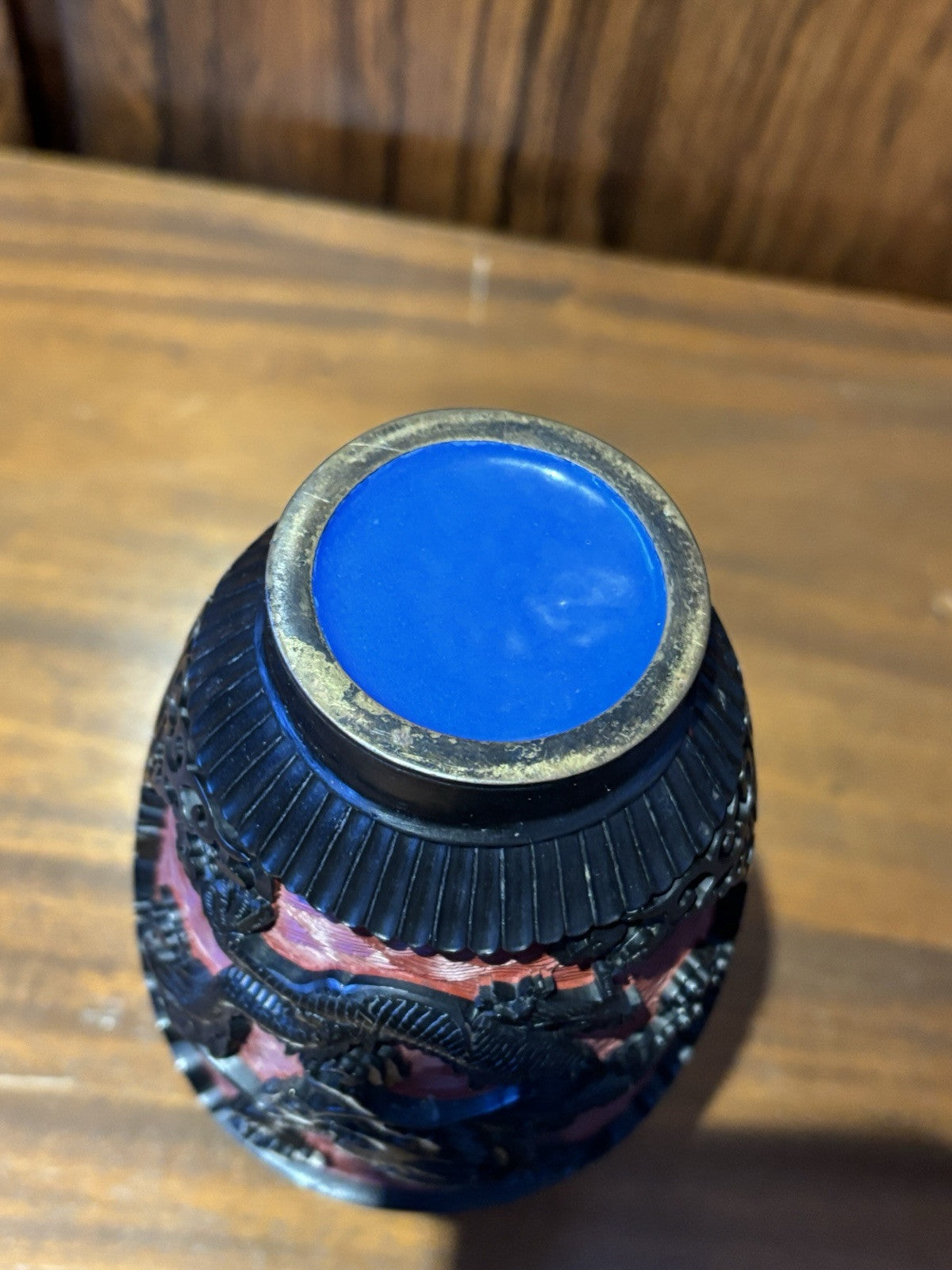 Antique Cinnabar Vase