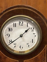 Art Nouveau Inlaid Mantle Clock. Ticking Away Nicely. With Key
