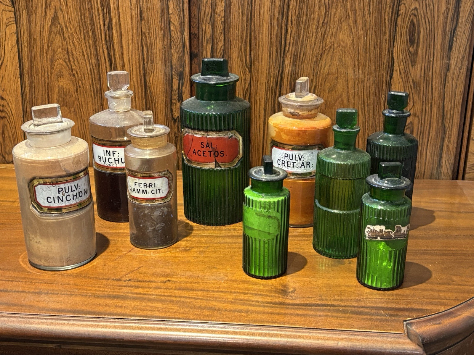 Antique Apothecary Chemists Bottles