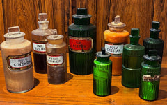 Antique Apothecary Chemists Bottles